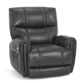 thumbnail image 5 of MCombo Large Lay Flat Dual Motor Power Recliner Chair, Infinite Position Sleep Recliner for Living Room, Faux Leather, Dark Grey, 5 of 9