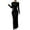 Black, variant on Elegant Valentine Dresses for Women Sexy Bandage Nightgown Blue Long Sleeve Boat Neck Spring Dress,M