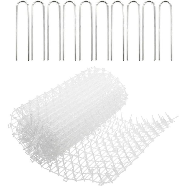 11Piece Set Plastic Pet Deterrent Mat for Cats and Dogs, Clear