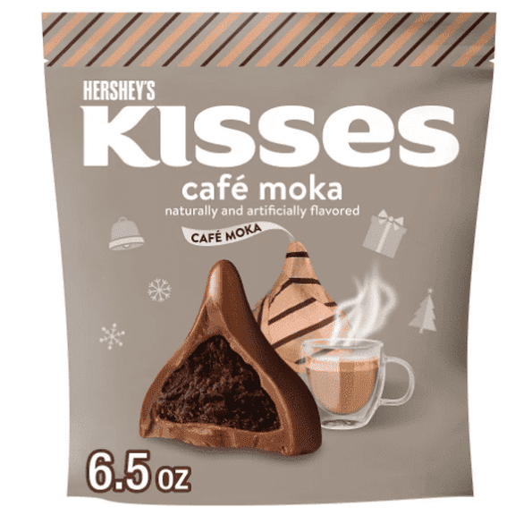 HERSHEY'S KISSES Espresso Stand Up Pouch Christmas Chocolate - 6.5oz