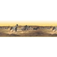 thumbnail image 5 of Dundee Deco's Peel and Stick Wallpaper Border - Nature White Brown Horses Wall Border Retro Design, 15 ft x 7 in, Self Adhesive, 5 of 6