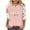 Light Pink, variant on Alun Happy Easter Bunny Print 3/4 Sleeves T Shirts for Women 2026 Early Spring Stylish Clothes Loose Fit Soft Comfortable Splicing Printing Cute Festival Crewneck Top Pink XXL