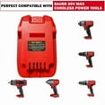 thumbnail image 2 of BS18BAU Battery Adapter for Bauer 20v Tools,for Bosch 18V GBA Series Lithium Battery Converts To for Bauer 20V Lithium Batteries, 2 of 7