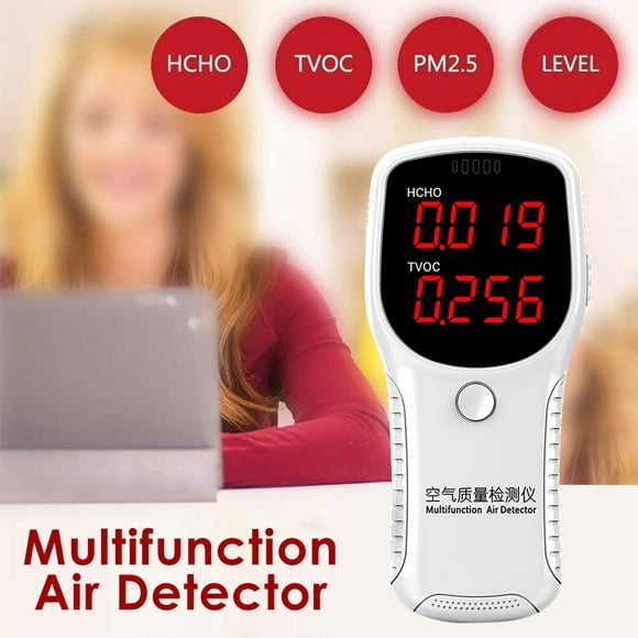 Cheers Home Digital Air Quality Monitor HCHO TVOC Formaldehyde Gas Detector Tester
