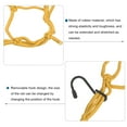 thumbnail image 4 of Unique Bargains 12x12' Extendable Motorcycle Cargo Net Luggage Debris Tie Down Net with Hooks Yellow 2 Pack, 4 of 6