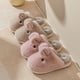 thumbnail image 3 of Zapatillas de algodón de conejo de Jade para mujer, pantuflas de algodón con sensación de gato de dibujos animados para invierno, para uso doméstico, para padres e hijos, 3 of 4