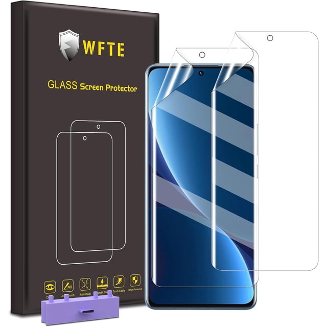 [2 Pack Protector de Pantalla para Xiaomi Mi 12 Pro, Película de TPU, HD Ultra Transparente, Anti-Arañazos, Anti-Aceite, Películas Protectoras de Pantalla para Xiaomi Mi 12 Pro brillar Electrónica