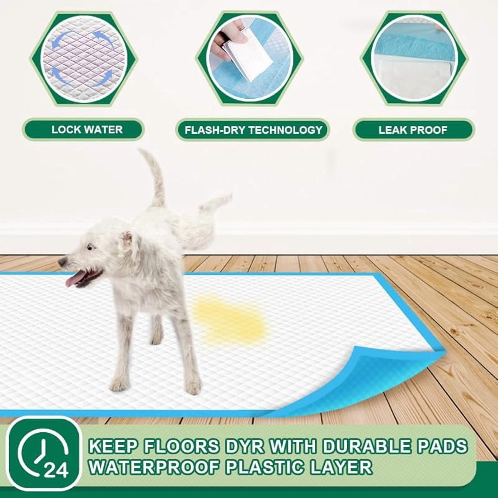 Puppy Pee Pads 22"x23"-100 Count | Dog Pee Training Pads Super Absorbent & Leak-Proof | Disposable Pet Piddle and Potty Pads for Puppies | Dogs | Doggie| Cats | Rabbits