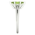 thumbnail image 3 of Clara Pucci 14K White Gold Solid Gold Peridot Solitaire Anniversary Ring for Women - 1 cttw Marquise Cut, 3 of 7