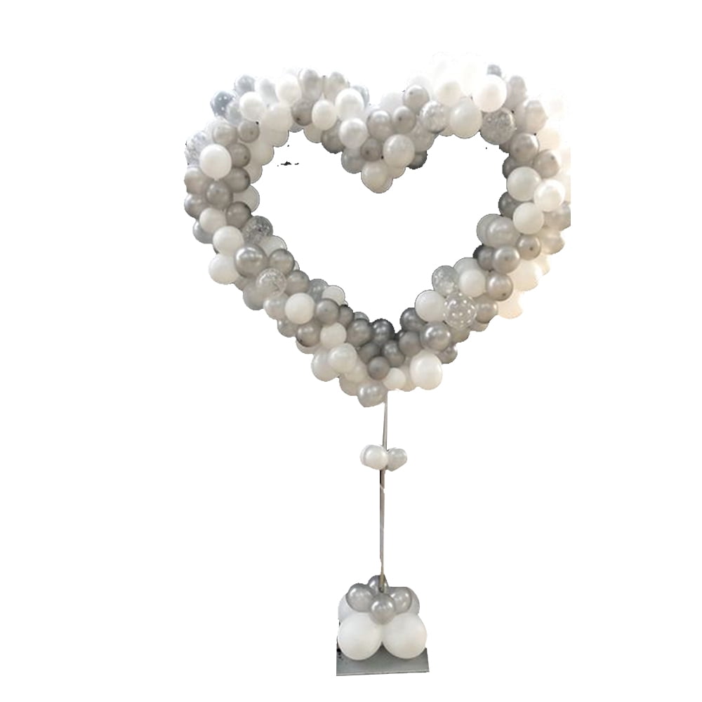 Balloon Heart Shape Stand Holder Kit Wreath Frame Wedding Valentines Party Decor 