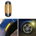 thumbnail image 1 of 2PCS 3D Super Reflective Stickers Carbon Fiber Strips Car Wheel Hub Anti-Scratch Protection Guards Trim Stickers Safety Reflector, 1 of 7
