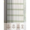 thumbnail image 6 of Sage Green Strips Sheer Curtains for Living Room Bedroom, Light-filtering Sheer Curtain, Classic Pink Lines LigRod Pocket Voile Window Treatment Drapes, 52’’Wx54’’L, 2 Panels Set, 6 of 7