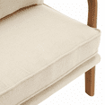 thumbnail image 4 of Alvantor Mid-Century Modern Accent Chair with Solid Wood Frame and Upholstery, Off-White, 4 of 11