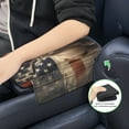thumbnail image 6 of Renewold Deer American Flag Car Center Console Cover Comfortable Non-slip Armrest Cushion with Side Storage Pocket Arm Rest Covering Protective Cover Car Interior Accessories, 6 of 9