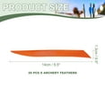 thumbnail image 2 of Uxcell Arrow Vanes Turkey Archery Arrows Feathers Fletching, Right Wing Fit for Hunting Target Shooting - Knife Shaped Orange, 2 of 5