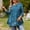 #135-Light Blue, variant on Ounisa Womens Plus Size 3/4 Sleeve T Shirt Crew Neck Printed Pullover Loose Fit Casual Fashion Trendy Tops XL-5XL