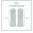 thumbnail image 3 of Exclusive Home Rideaux Aspect Lin Texturé Transparent Belge Paire de Panneaux Jacquard à Poche pour Tringle, 50x96, Blanc Hiver, 3 of 7