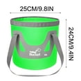 thumbnail image 3 of 12l Collapsible Water Bucket, Portable Foldable Fishing Container with 500d Leakproof Tarpaulin for Camping, Hiking, Car Washing & Outdoor Activities,Vsgery, 3 of 4