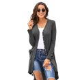 thumbnail image 1 of U.Vomade Women's Mid-Sleeve Solid Button-Down Long Knit Cardigan Sweater Jacket, 1 of 2