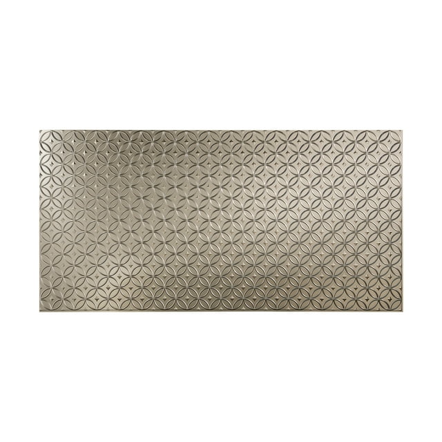 FASÄDE Easy Installation Rings Brushed Nickel Wall Panel (4' x 8' Panel)