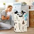 thumbnail image 5 of Yayeee Freestanding Laundry Hamper with Handle Collapsible Large Storage Basket for Clothes, Winter Forest, 5 of 7