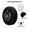 thumbnail image 4 of Rv Spare Tire Cover 16 inch - Colorful Seashells Tire Covers for Trailers, Adjustable Camper Spare Tire Cover, 4 of 7