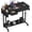 Black, variant on 40" Rolling Standing Desk Adjustable Height with Drawers, Mobile Stand Up Computer Desk on Wheels, Sofa Side Laptop Table with Storage for Home Office Bedroom, Rustic Brown