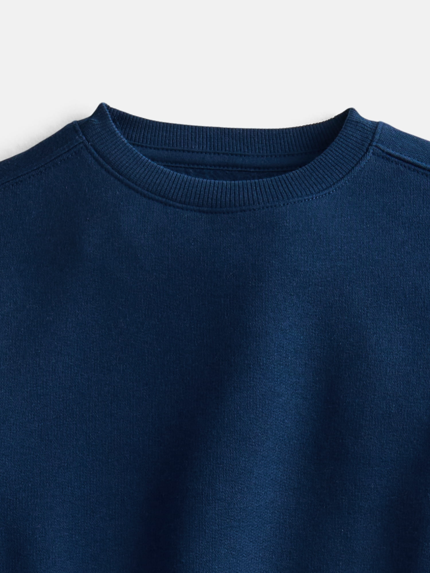 Athletic Works Boys Fleece Crew Neck Sweatshirt, Sizes 4-18 & Husky