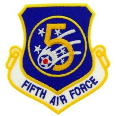 Wwii Squadron Patches - 5th Air Force Embroidered Shoulder Patch, WWII PAT-0105