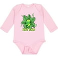 thumbnail image 3 of Inktastic New Bean Cute Sleeping Bean in Leaves and Vines Boys or Girls Long Sleeve Baby Bodysuit, 3 of 5