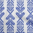 thumbnail image 1 of oneOone Georgette Viscose Blue Fabric Aztech Sewing Craft Projects Fabric Prints By Yard 42 Inch Wide, 1 of 5