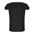 thumbnail image 3 of YANGXINX Girls Summer T Shirts Casual Dressy Solid Color Hollow Out Lace Short Sleeve Square Neck Blouses Soft Comfy Classic Fit Tee Tops, 3 of 5