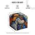 thumbnail image 4 of KLL Dog Guitar Starry Night Print Tissue Box Cover,Leather Tissue Holder Square Facial Tissue Case Facial Paper Organizer Dispenser for Bathroom, Vanity Countertop, 4 of 7