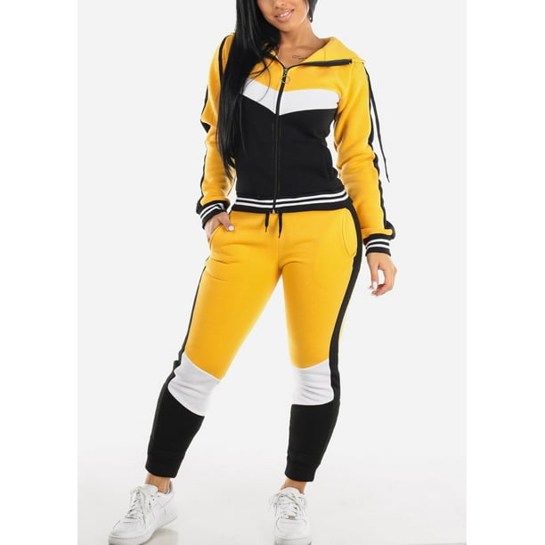 ModaXpressOnline - Womens Two Piece Set Zip Up Jacket And Jogger Pants ...