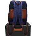thumbnail image 4 of ELLE Luxe Journey 18L Twill and Vegan Leather Backpack | Navy, 4 of 8