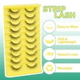 thumbnail image 2 of False Eyelashes Fluffy Look Strip Lashes Mink Wispy Fake Lashes Charming Fake Eyelashes 10 Pairs, 2 of 14