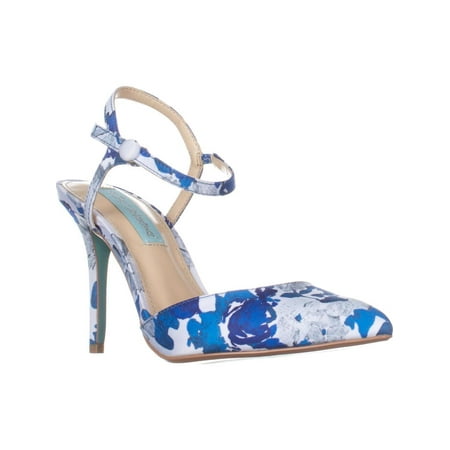 Womens Blue by Betsey Johnson Anina Dress Pumps, Blue Multi, 9.5 US