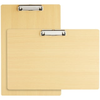 Acocony 11x17 Clipboard Three Clip Extra Large Clipboard Hardboard 11 x 17 Clipboards Log Color Clipboards 11x17 MDF Prevents The Wind from Blowing Away