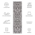 thumbnail image 5 of SAFAVIEH Courtyard Gerald Animal Indoor/Outdoor Runner Rug, Grey/Black, 2'3" x 5', 5 of 9