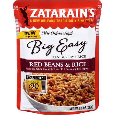 Zatarain's Big Easy Red Beans & Rice, 8.8 oz - Walmart.com