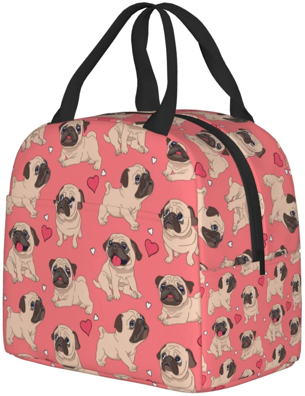 Multi Little Kid 3-Piece Pug Backpack, Lunch Box & Snack Cup Set