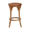 thumbnail image 4 of Whit Rattan Seat Backless Counter Stool, Walnut, 4 of 6