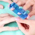 thumbnail image 2 of 4 Pieces Handle Nail Brush Nail Hand Scrubbing Cleaning Brush (Large, Multicolor), 2 of 5
