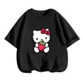 thumbnail image 4 of Camiseta de Anime Hello Kitty, conjuntos de camisetas para niños, moda para mujeres, ropa de manga corta para bebés, camisetas casuales de verano para miércoles, 4 of 5