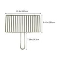 thumbnail image 3 of Premium Stainless Steel Grill Grid for BBQ - Heavy Duty Cooking Mesh with Handle & Hook, 39x24cm Multi-Purpose Grilling Rack for Fish, Meat, Vegetables, Easy to Clean & Store, 3 of 6