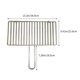 thumbnail image 3 of Cesta de malla gruesa de acero inoxidable para parrilla de barbacoa | Pinza vertical para parrilla de pescado y verduras | Herramienta resistente para asar carne y mariscos | 39 x 24 cm, 3 of 6