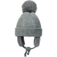 thumbnail image 1 of Warm winter hat with earmuffs (grey), 1 of 5