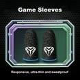 thumbnail image 4 of Transemion 5 Pairs Mobile Phone Gaming Fingertip Sleeves Non-slip Touch Screen Covers Sensitive Oil-proof 24Pin Portable Gloves Blue 1Set, 4 of 6