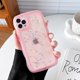 thumbnail image 5 of Qokey - Funda para iPhone 13 de 6,1 pulgadas, diseño de estrellas rizadas con purpurina transparente, protección total, suave TPU a prueba de golpes, para mujeres y niñas, color rosa, 5 of 8