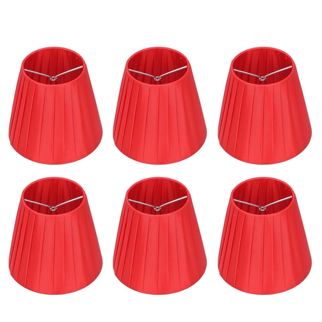 pantallas de tela modernas para lámpara de mesa, para lámpara de araña de cristal, lámpara de pared, color rojo